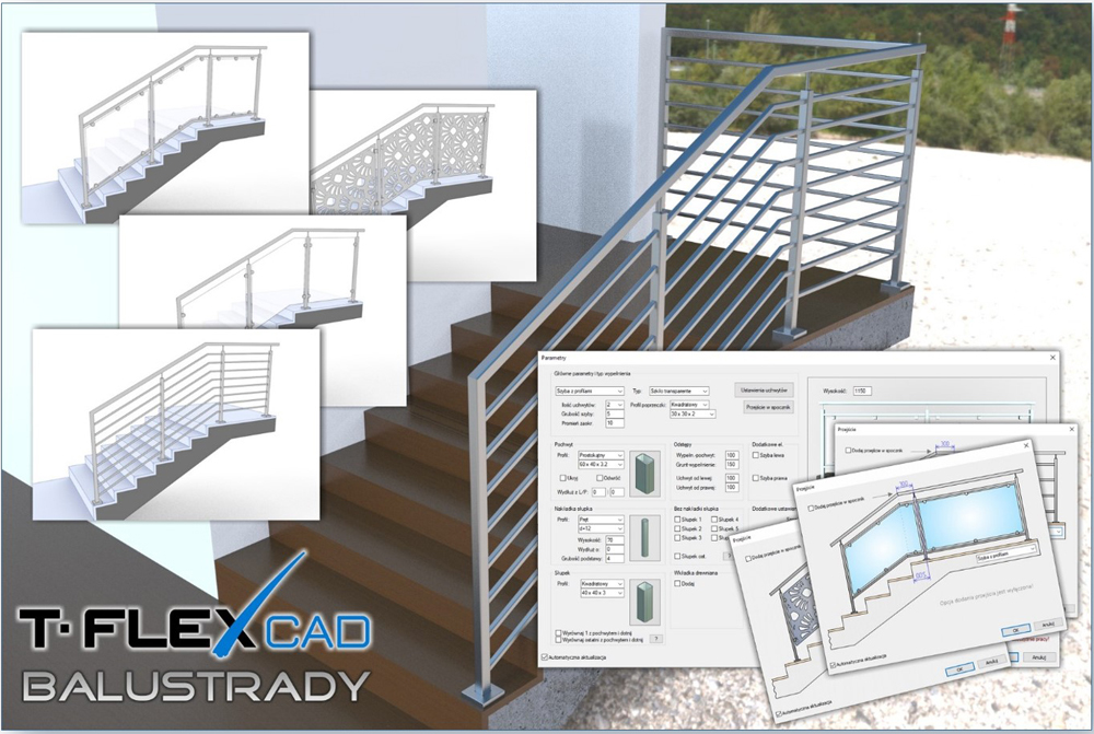  . 7  T-FLEX CAD Balustrady
